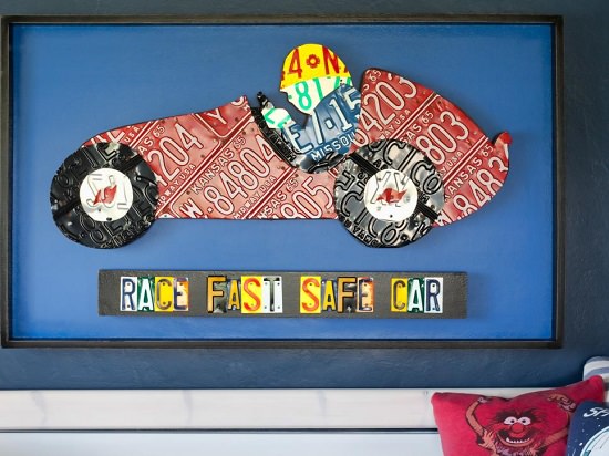 DIY License Plates Aaron Foster Race Car Art
