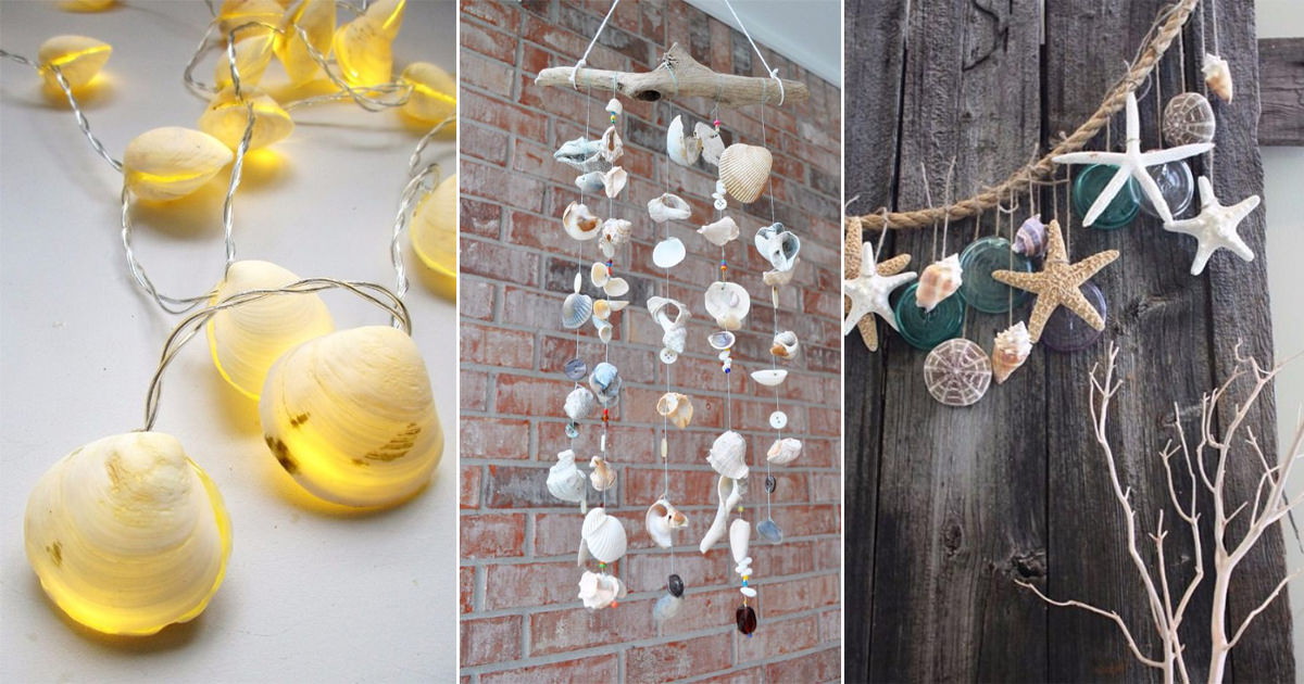 18 Diy Craft Ideas With Sea Shells Diy Ideas With Seashells Cradiori