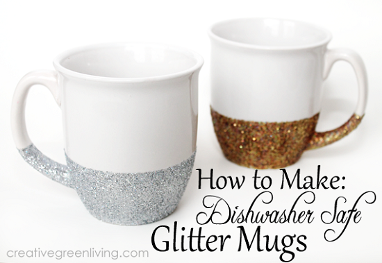 DIY Glitter Dust Mugs