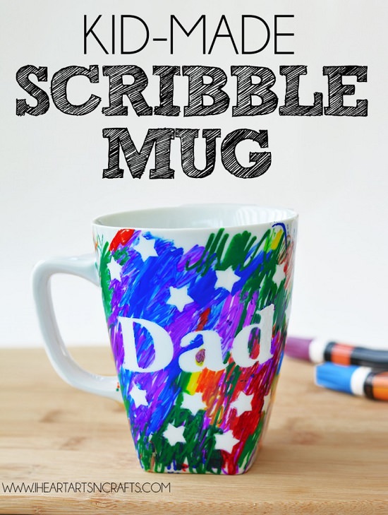 DIY Cute Scribbled Mug