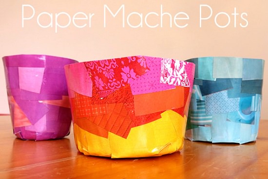 Paper Mache Pots