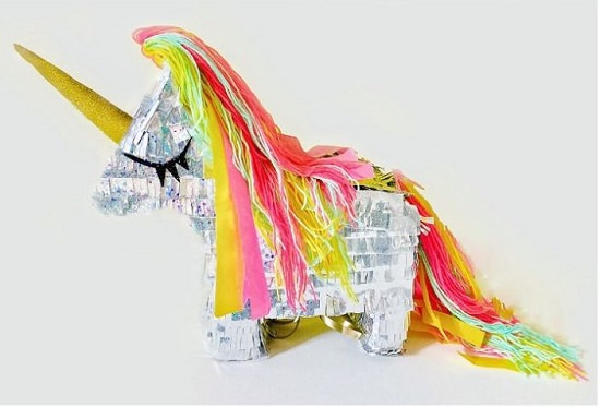 Masking Tape Unicorn Pinata