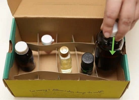 Cardboard Box Essential Oil Storage