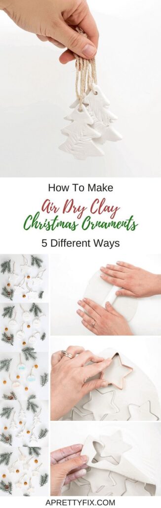 Air Dry Clay Ornament Ideas1