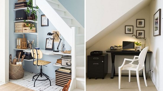 Make a Office Under the Stairs