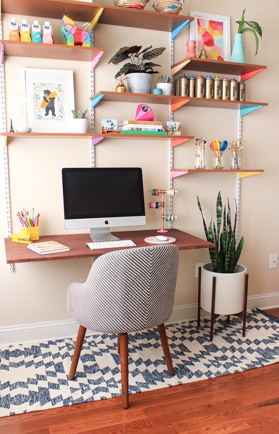 18 Small Space Home Office Ideas You'll Drool Over - Cradiori