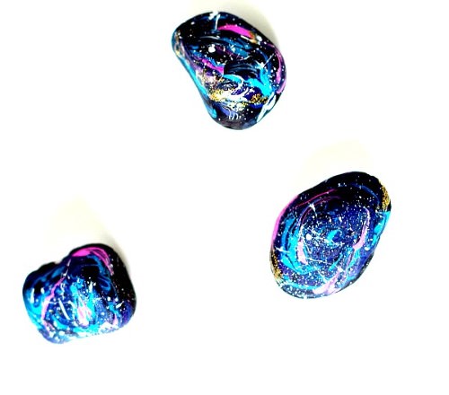 Galaxy Inspired Painted Rocks