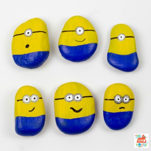 Minions Painted Rocks