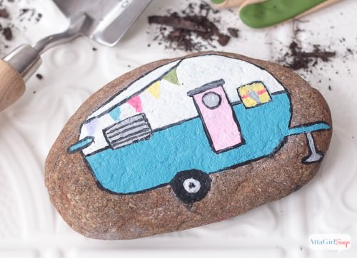 Vintage Painted Rocks