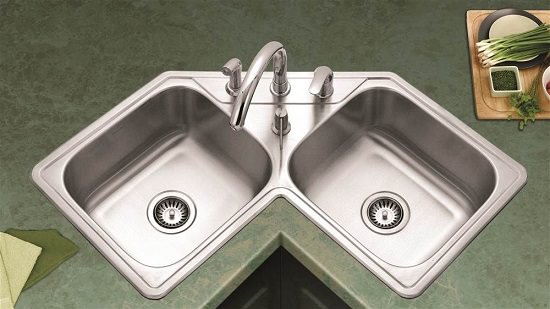 Topmount Corner Sink 