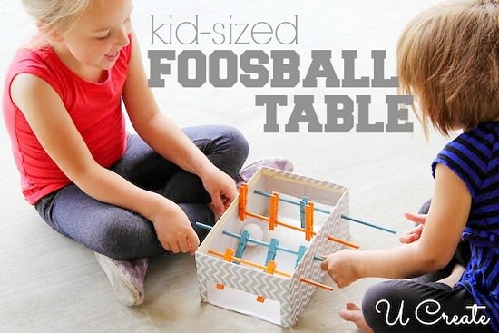 Cardboard Foosball Table