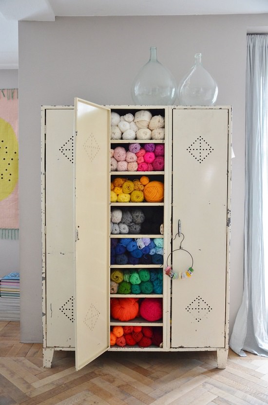 Repurposed Locker Organizer