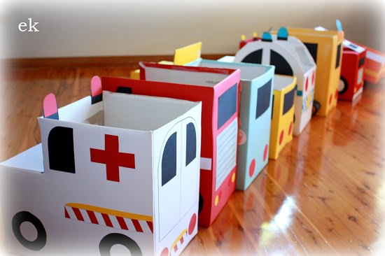 Cardboard Box Vehicles