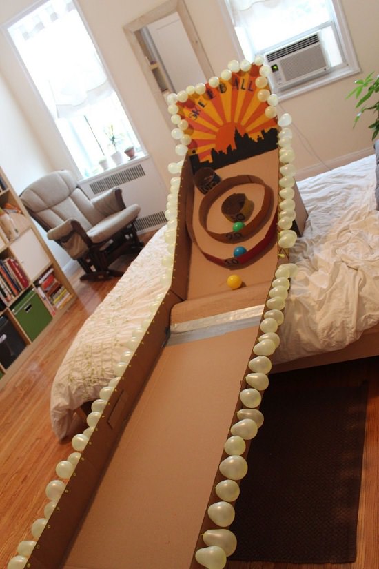 Cardboard Skeeball