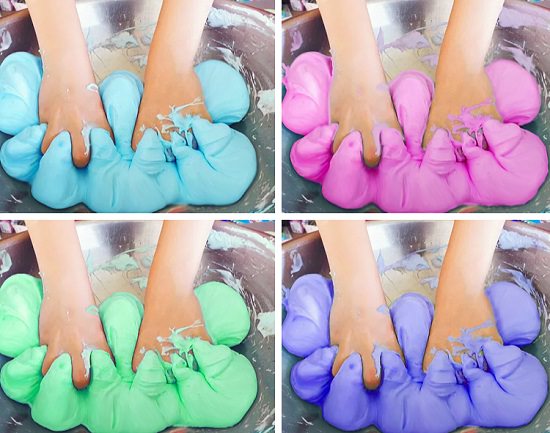 How to Make Slime with Shaving Cream3