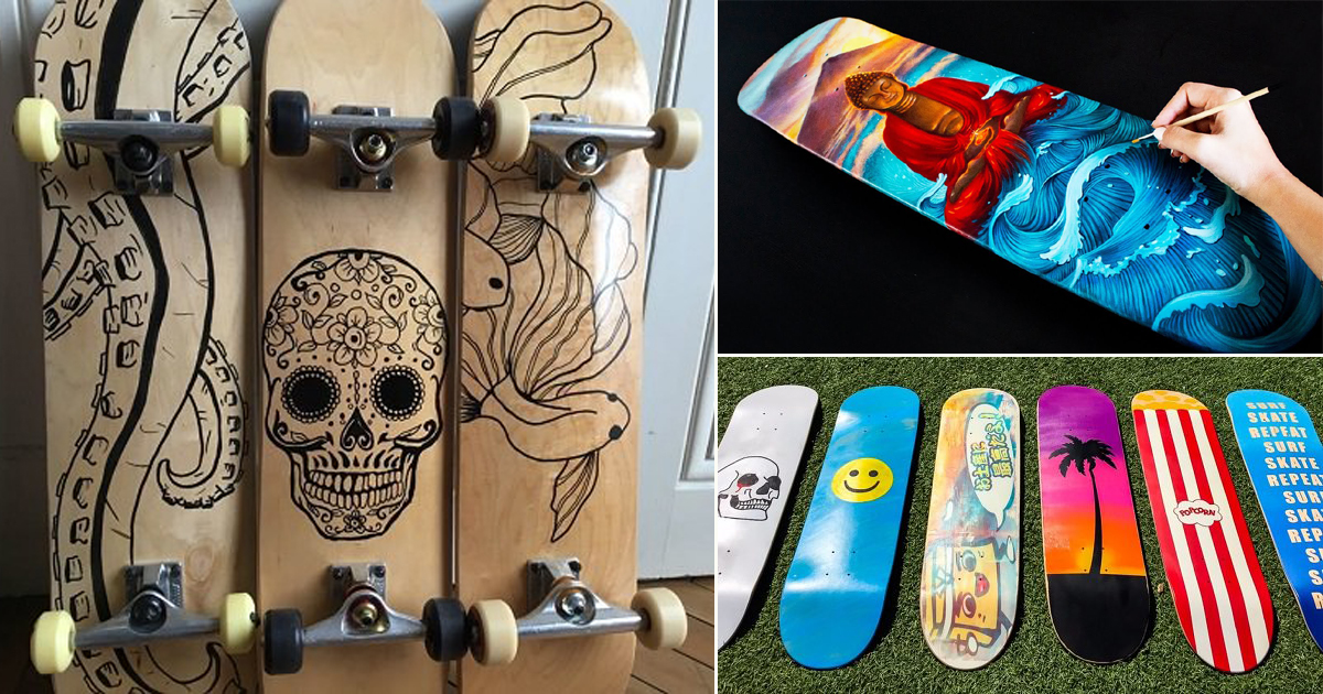 13 Diy Skateboard Deck Ideas