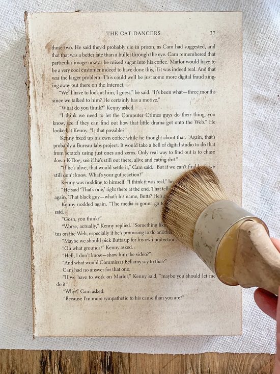 How to Make a Book Look Old DIY3