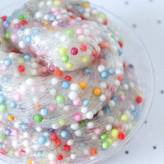 Crunchy Slime Recipe with Beads