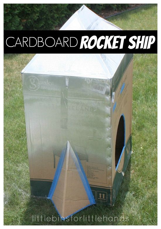 Cardboard Box Rocket Ship2
