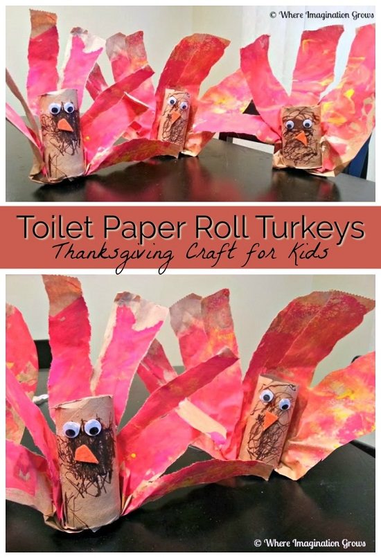 Toilet Roll Turkey Craft 