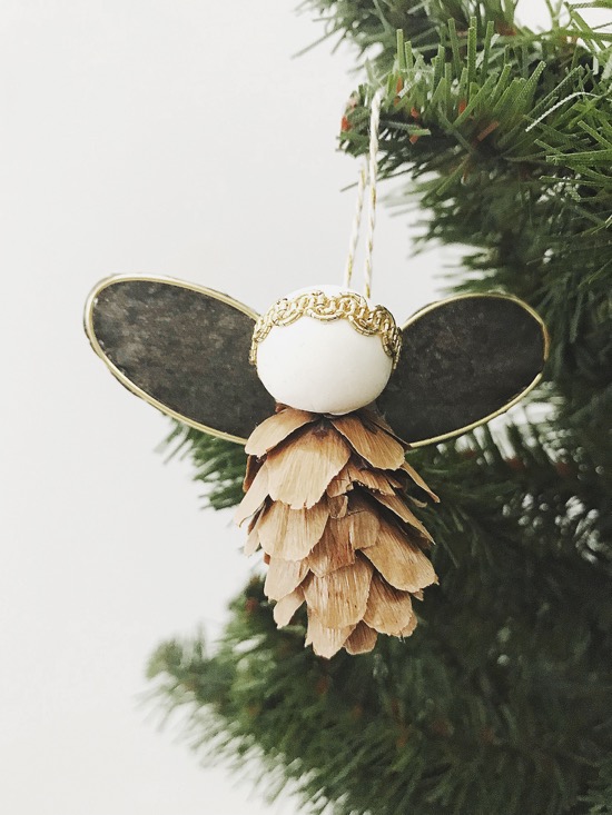 Pinecone Angel Ornaments 
