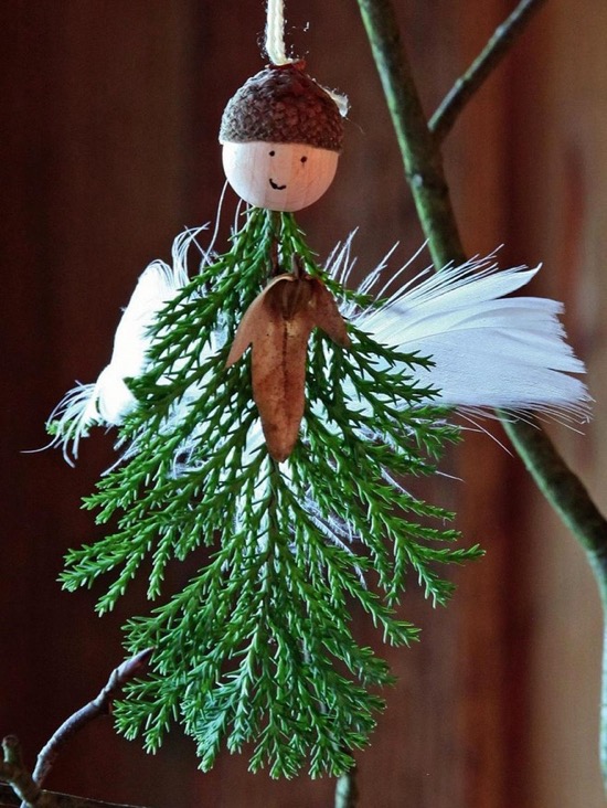 Christmas Angels Using Natural Materials 