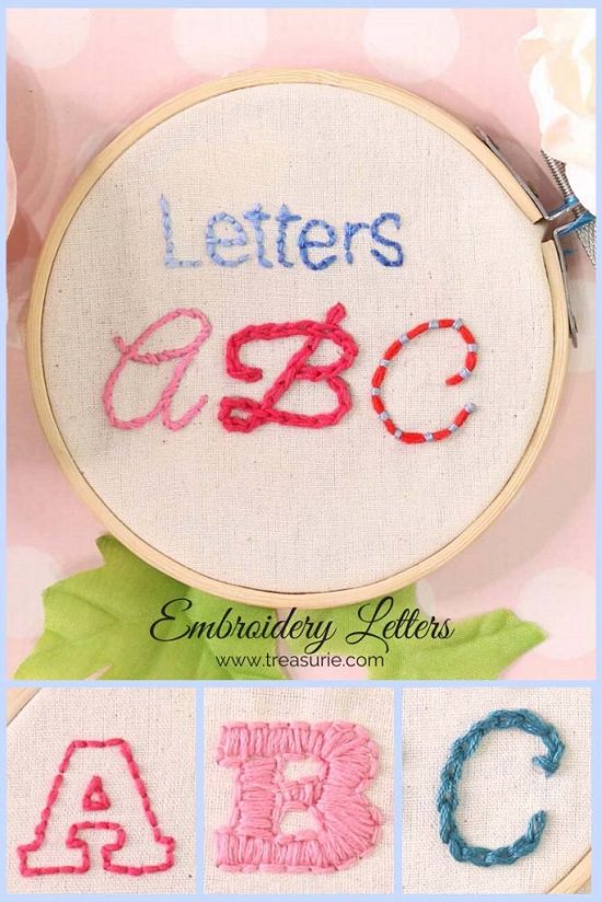 Detailed Letter Embroidery