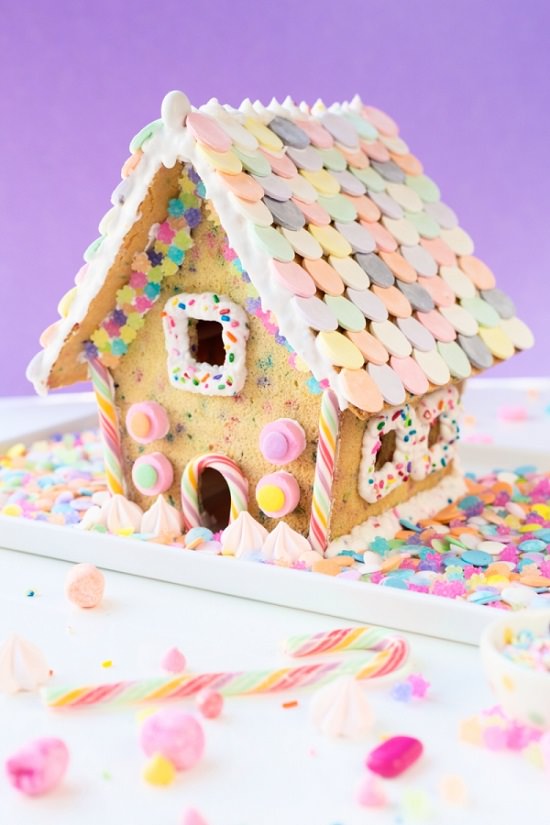 Colourful Sugar Cookie House 