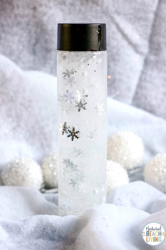 Snowflake Sensory Bottles 