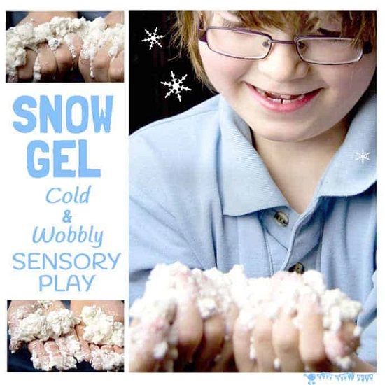 Snow Gel Sensory Play 
