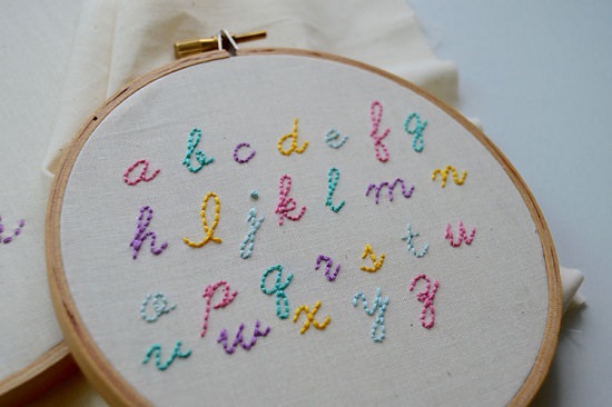 Christmas Embroidery Letters DIY3