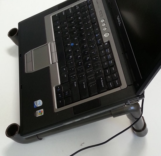 PVC Pipe Laptop Stand1