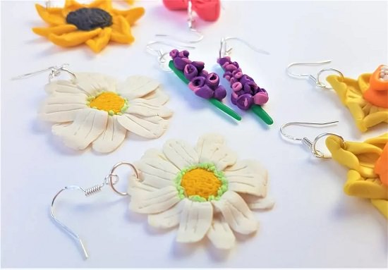 Flower Button Earrings 