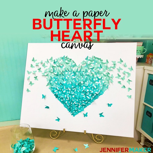 Paper Butterfly Canvas Wall Art