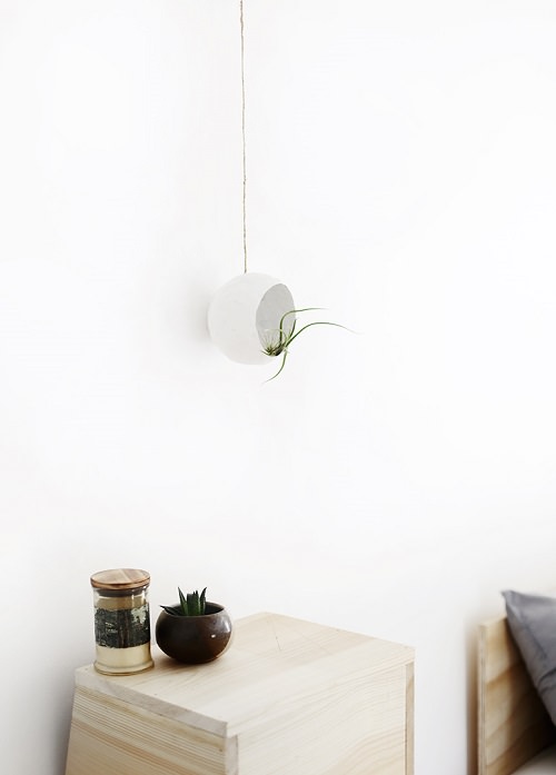 DIY Paper Mache Airplant Pod