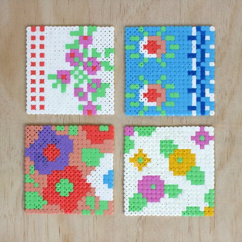 DIY Perler Bead Coasters