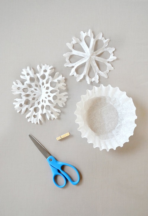 How to Make Snowflakes Out of Coffee Filters1