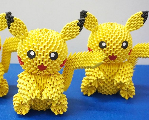 3d origami pikachu tutorial 