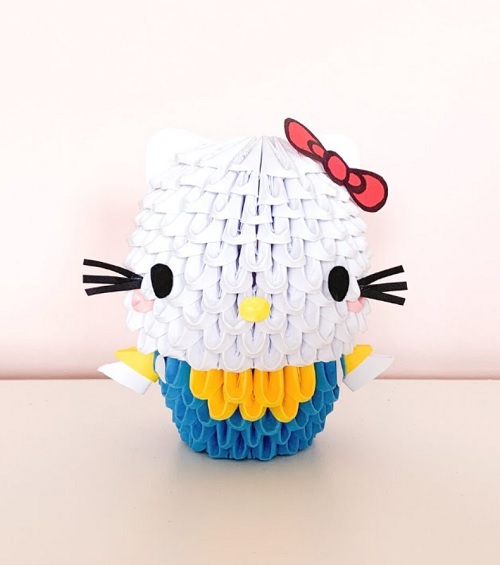 hello kitty origami 3d tutorial