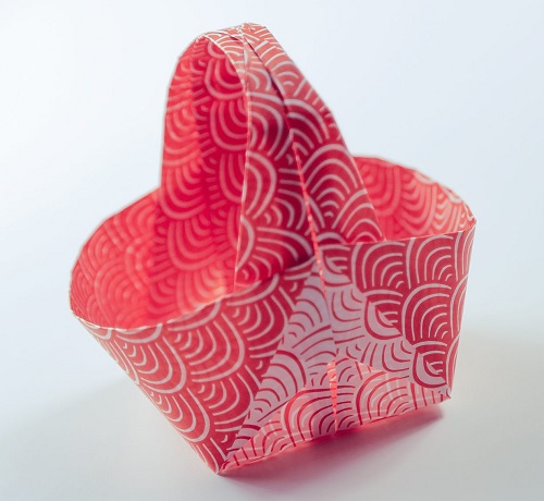 origami easter basket tutorial