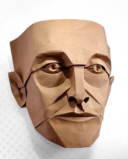 Origami Face Art free patterns