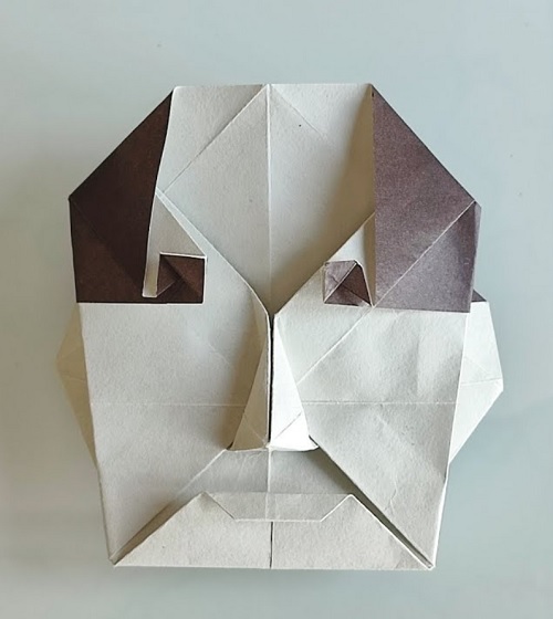 easy to make Origami Human Face