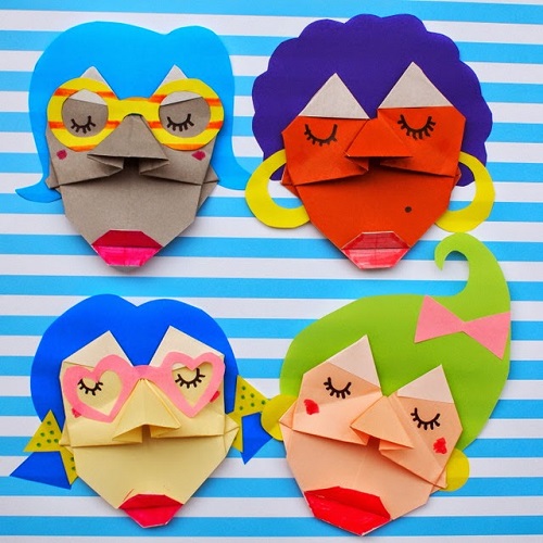 Paper Sculptures- Making Origami Faces