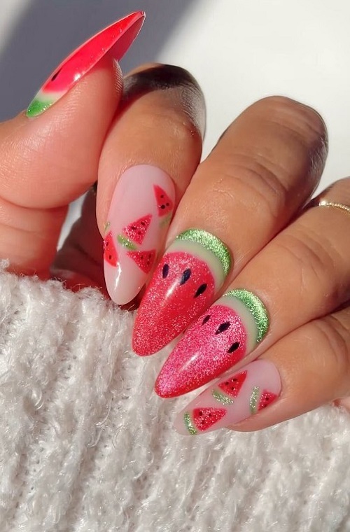 fruit nail art tuorials