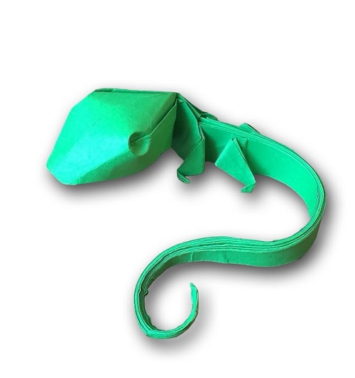 Origami Baby Lizard