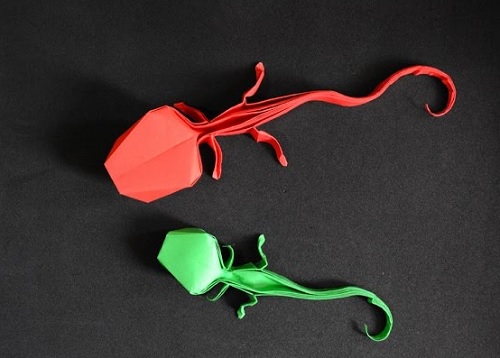 Origami: Lizard