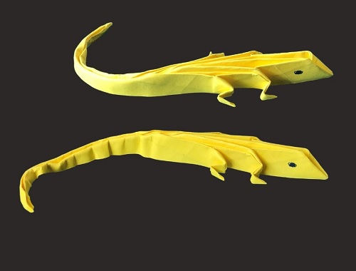 How to make paper lizard