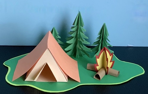 DIY 3D CAMPING SCENE