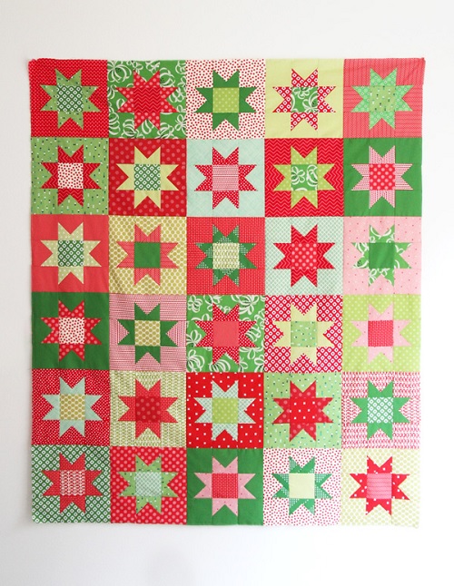 No Point Stars - A Free Printable Pattern in 5 sizes