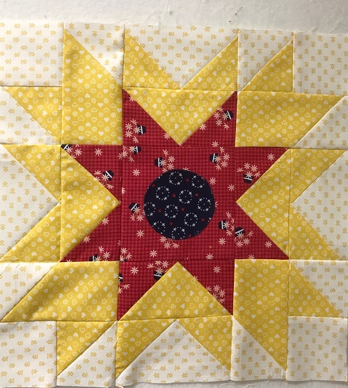 Easy Star quilt block tutorial